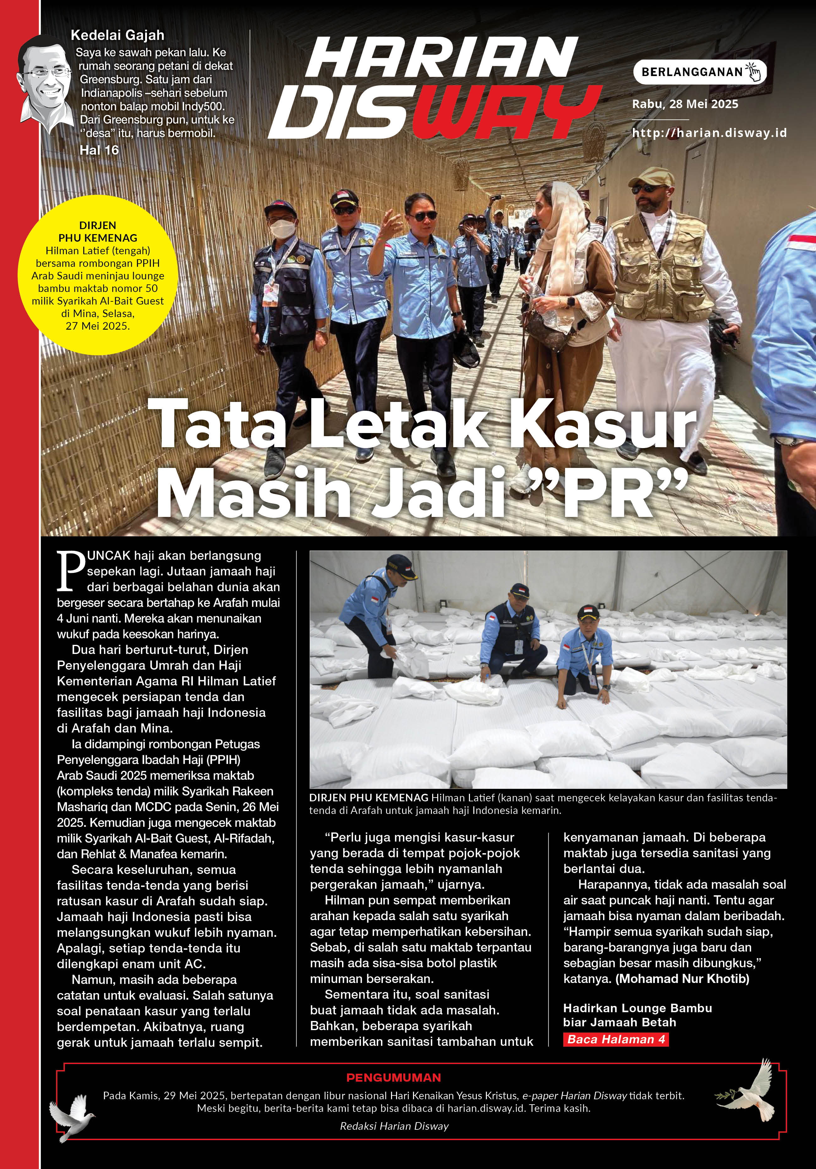 Tata Letak Kasur Masih Jadi ”PR”