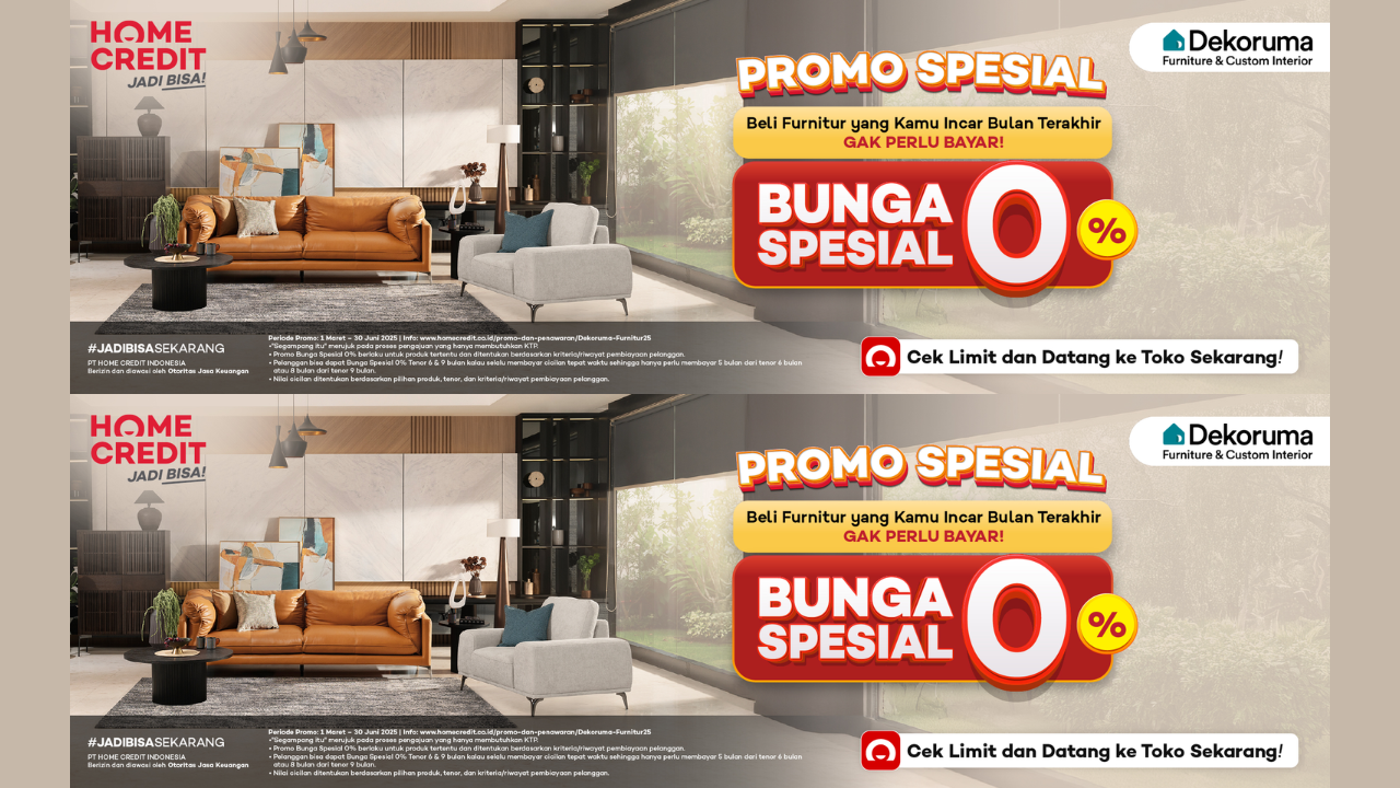 Nih Simulasi Kredit Cicilan Beli Furnitur di Dekoruma Dapat Bunga Spesial 0%, Periode Hingga Juni 2025