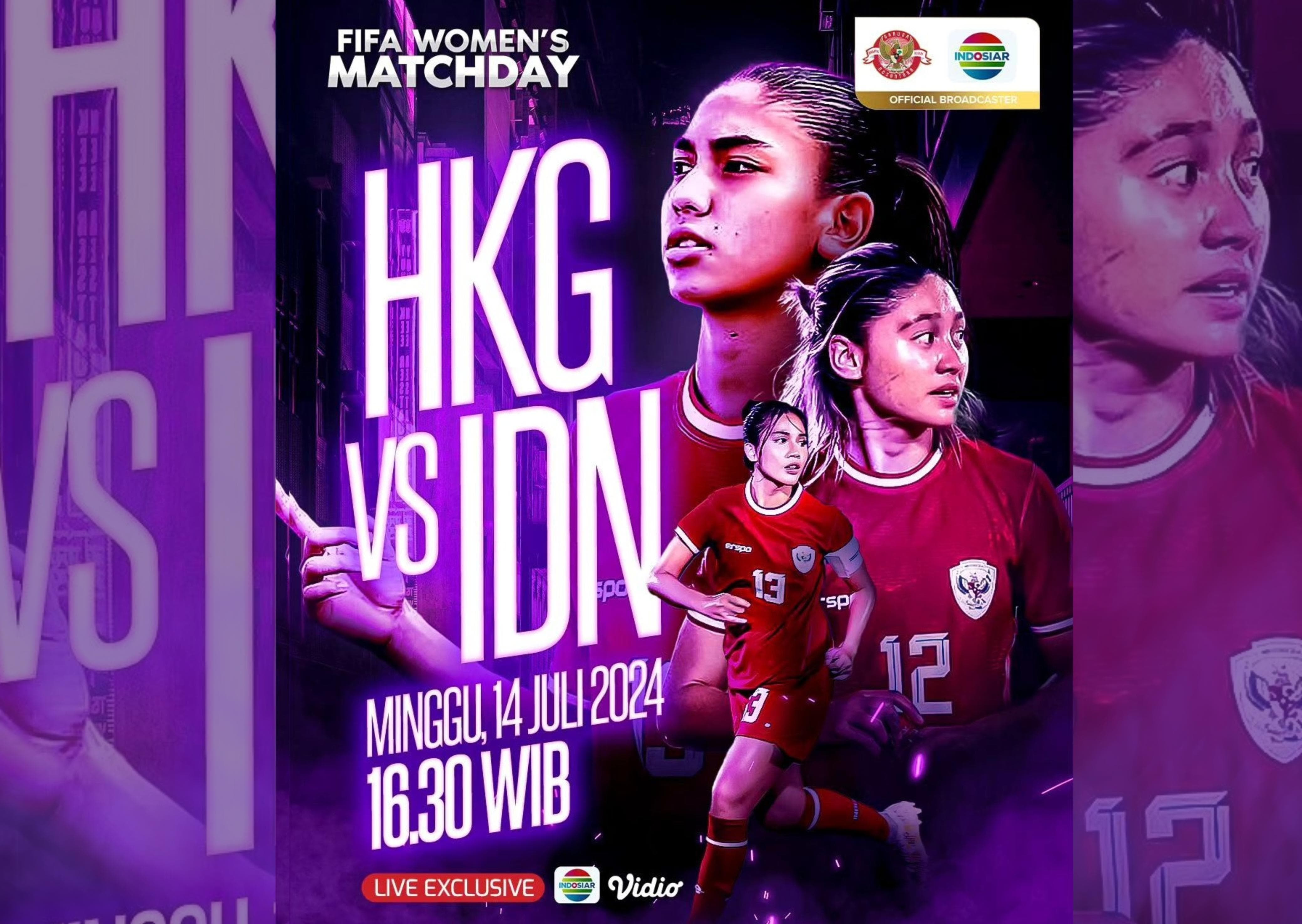 Jadwal Garuda Pertiwi vs Hong Kong: Disiarkan di Indosiar dan Vidio!