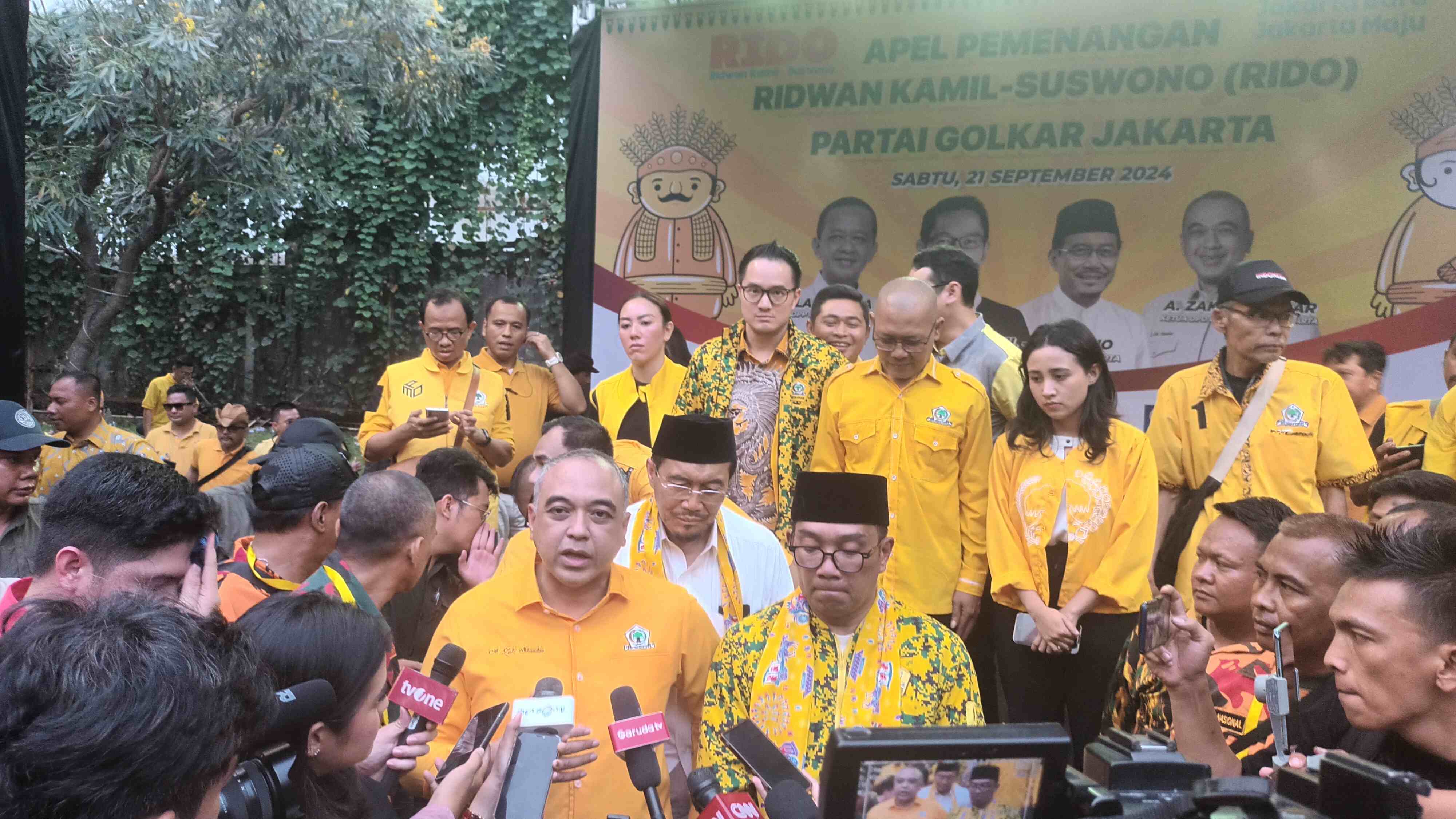 Sambut Masa Kampanye, RIDO Gelar Apel Tim Pemenangan di Markas Golkar