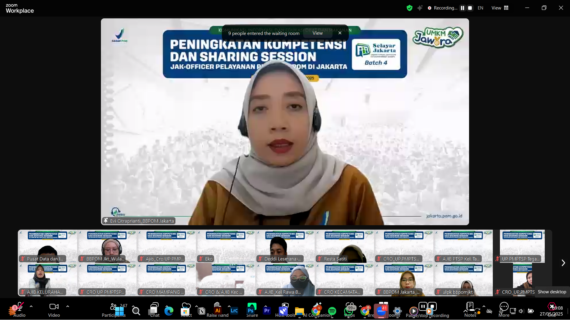 600 Jak Officer Ikuti Pelatihan Pelayanan Perizinan Digelar BBPOM