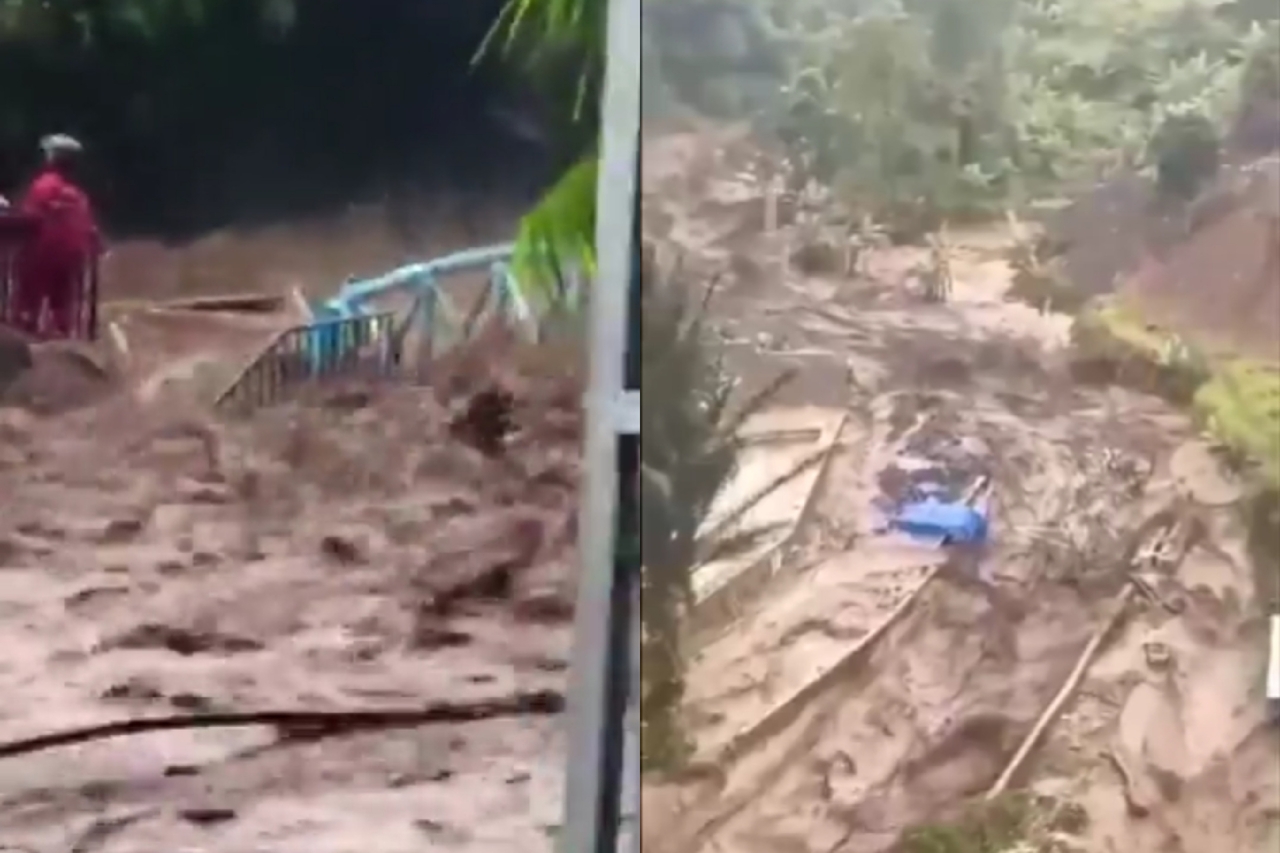 Bencana Belum Usai, Kini Banjir Bandang Terjang Kawasan Guci Tegal