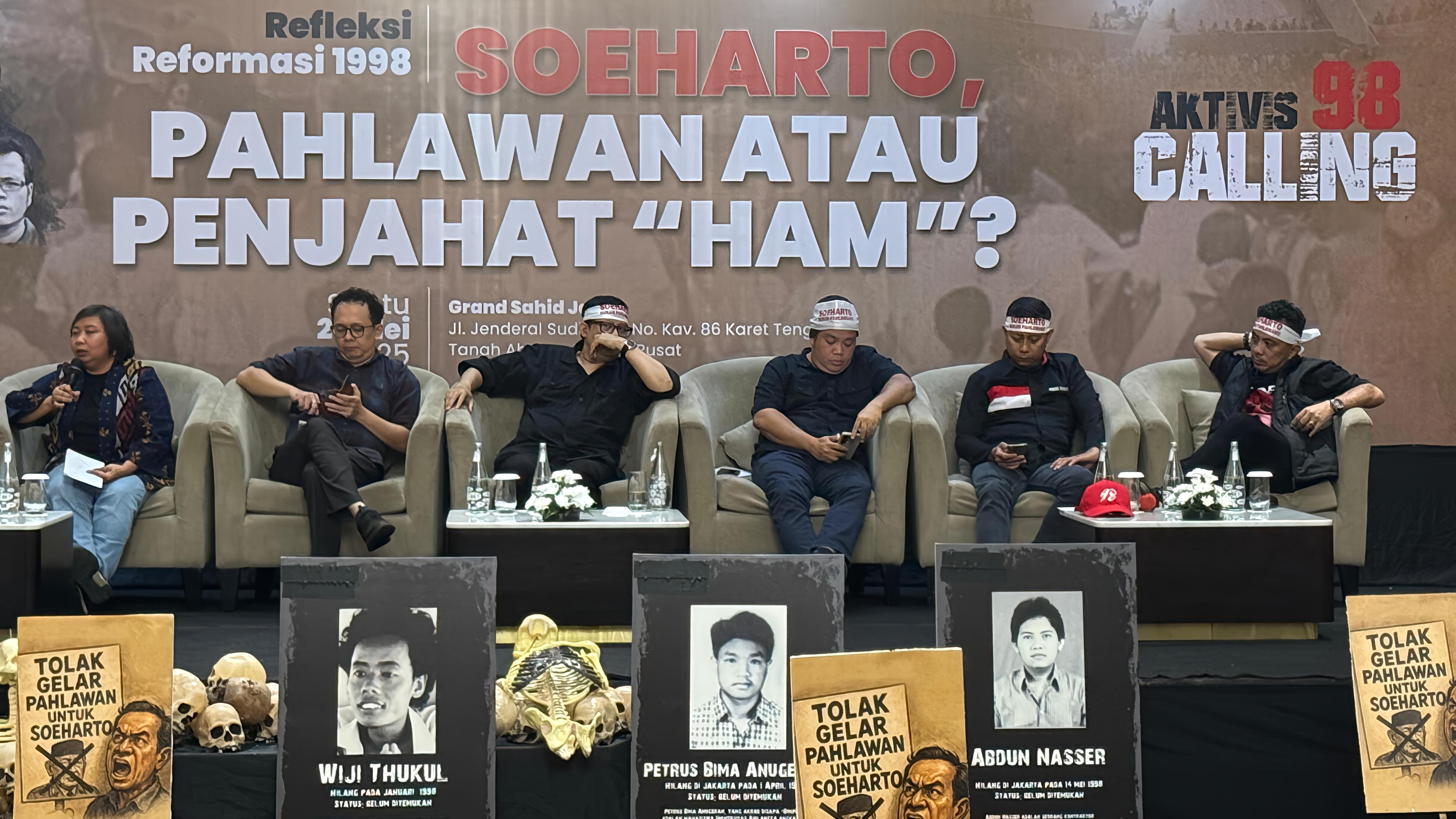 Aktivis 98 Tegas Menolak Wacana Soeharto Jadi Pahlawan Nasional: Cederai Reformasi!