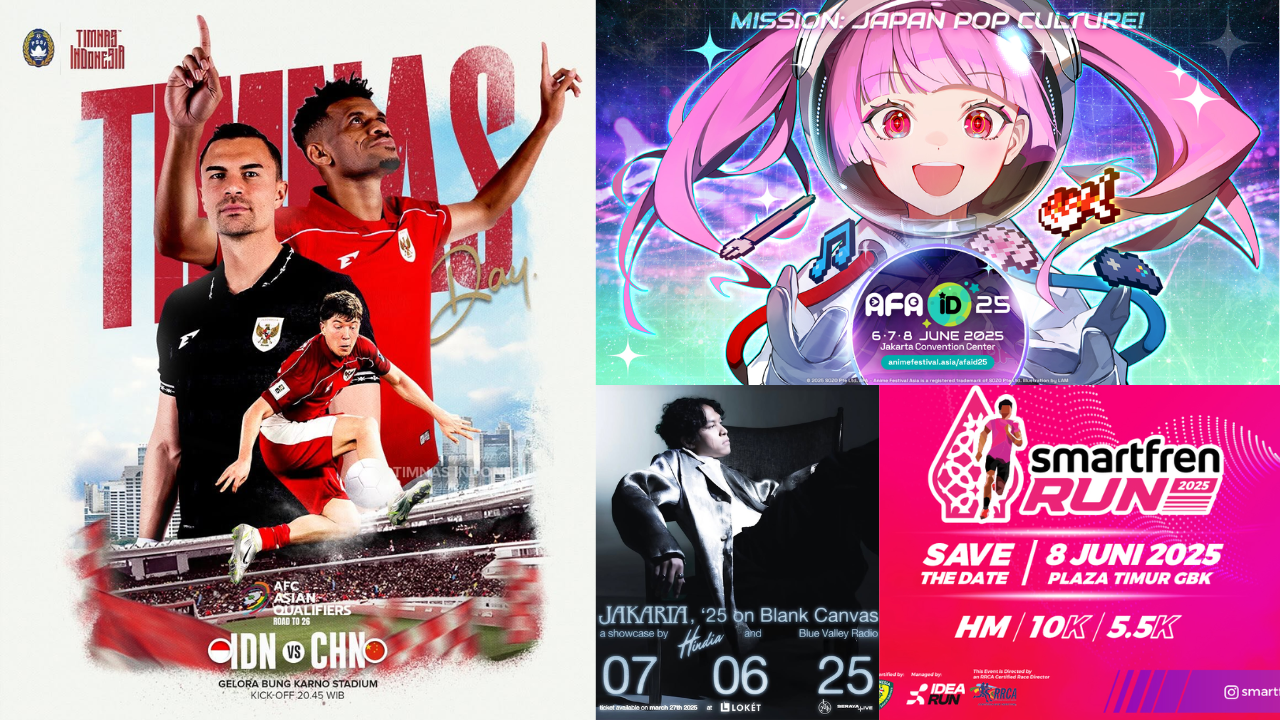 Daftar Event Jakarta di GBK 5-8 Juni 2025, Ada Pertandingan Timnas Indonesia vs China