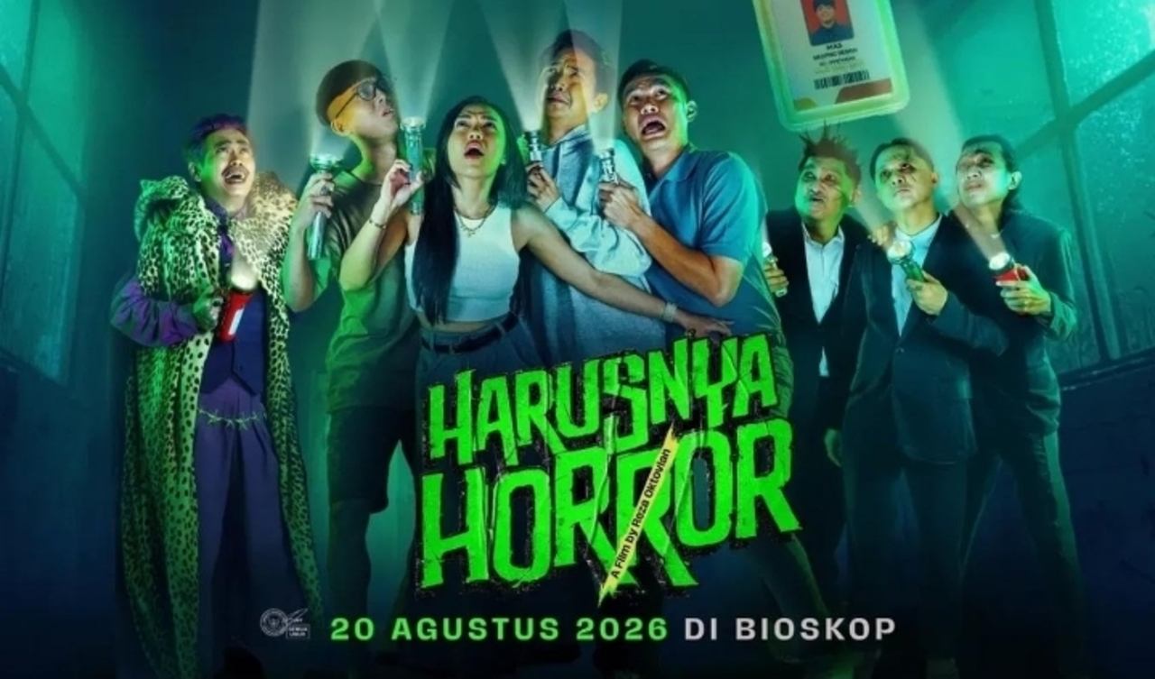 Sinopsis Harusnya Horror: Reza Arap Berperan sebagai Setan Wibu Penakut di Film Debutnya