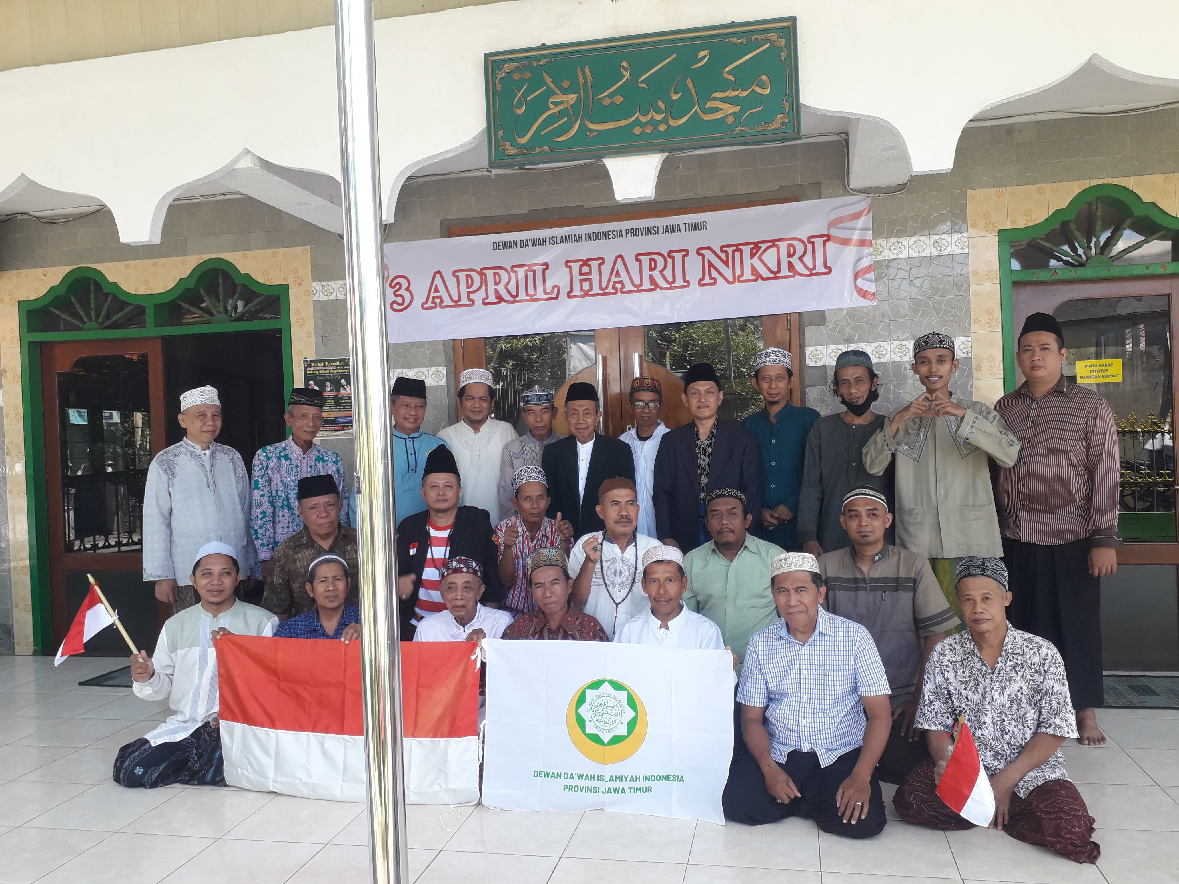 Dewan Da'wah Islamiyah Indonesia Jatim Gemakan Hari NKRI 3 April dari Masjid Baitul Akhiroh 