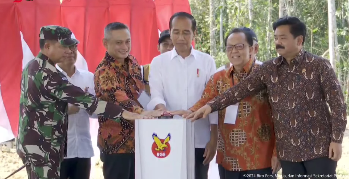 Presiden Jokowi resmikan Groundbreaking Nusantara International Convention Center and Hotel di IKN