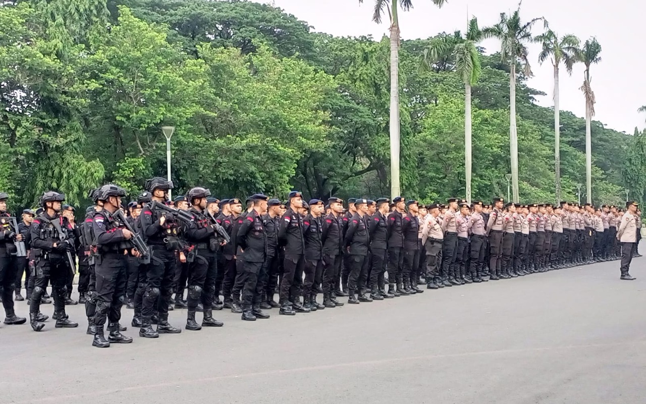 Pasukan Brimob 3 SSK Dikerahkan ke Samarinda, Pengamanan Unras 21 April Diperkuat Drone hingga Anti-Drone