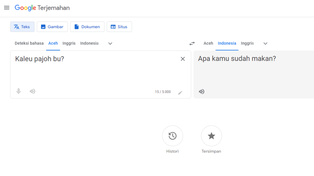 WOW! Bahasa Aceh Kini Tersedia di Google Translate, Yuk Coba