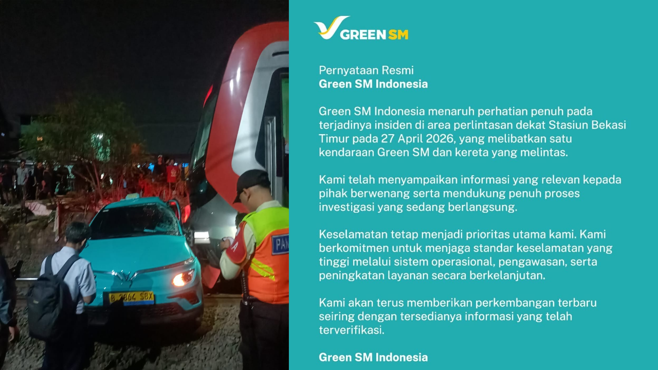 Green SM Indonesia Buka Suara soal Tabrakan KRL dan Argo Bromo di Bekasi Timur