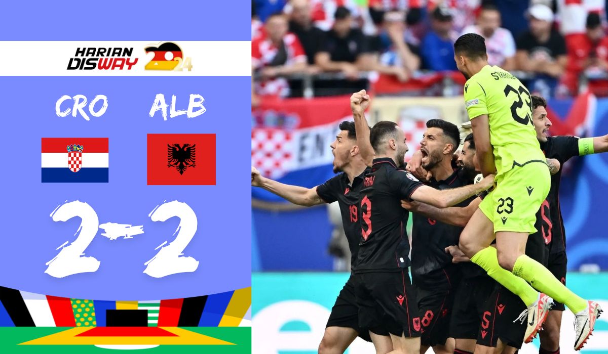 Dramatis! Kroasia vs Albania 2-2: Si Merah Hitam Persulit Luka Modric Cs ke-16 Besar
