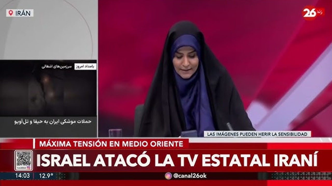 Mengerikan! Detik-detik Serangan Israel Hantam Studio TV Pemerintah Iran Saat Sedang Siaran Langsung