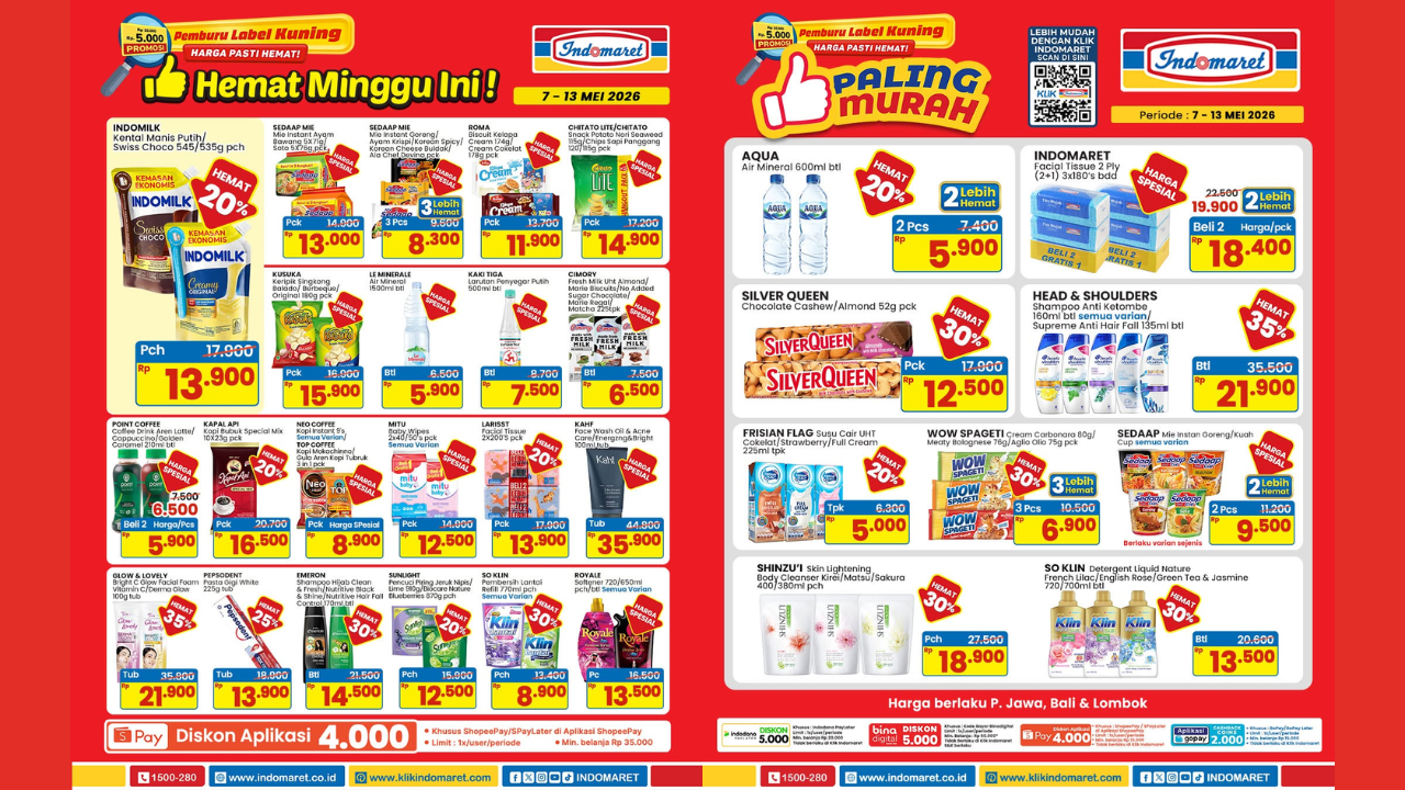 Katalog Promo Indomaret Terbaru Hari ini 9 Mei 2026, Diskon Kapal Api Kopi Bubuk Special Mix Cuma Rp16 Ribu
