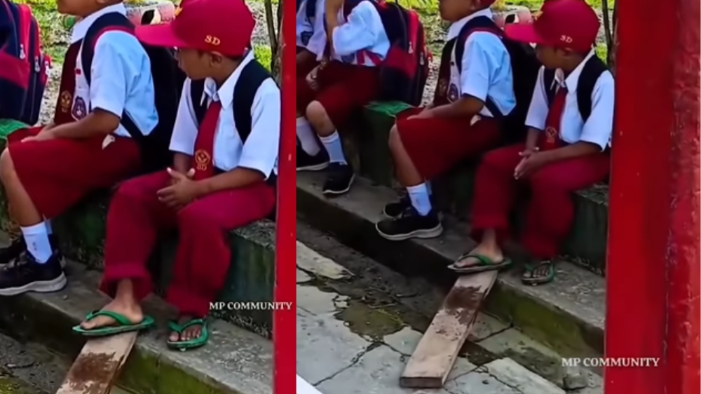 Prihatin! Viral Siswa SD di Mamuju Tengah Pakai Sendal Jepit Lusuh ke Sekolah, Belum Mampu Beli Sepatu hingga Seragam Dicicil
