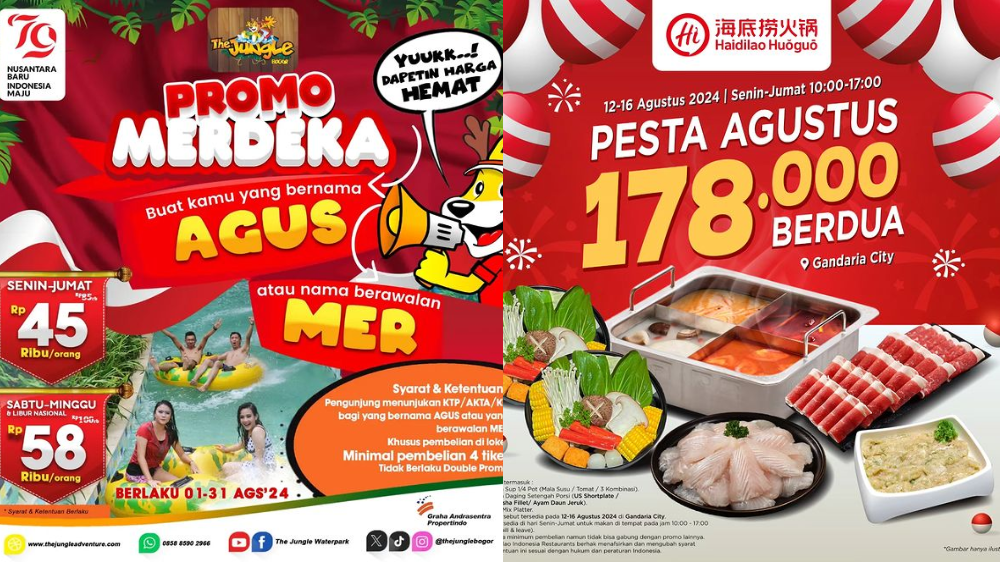 10 Promo 17 Agustus 2024 Spesial Hari Kemerdekaan, Wisata, Makanan, hingga Hotel