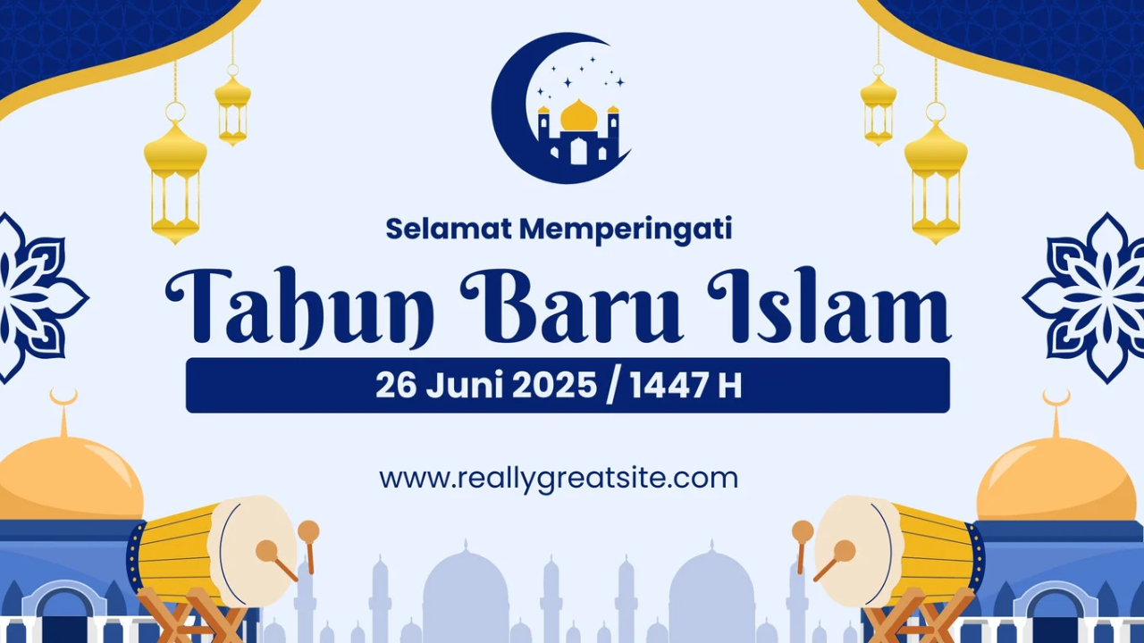 30 Link Poster Tahun Baru Islam 2025, Sambut 1 Muharram 1447 H ke Medsos untuk Ucapan