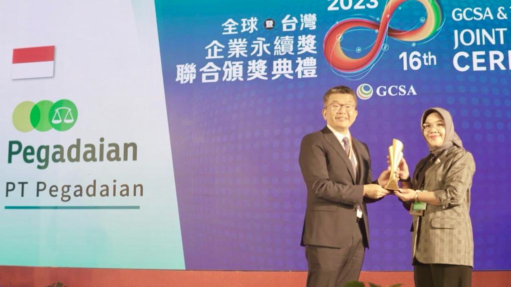 Go International, Pegadaian Raih Penghargaan Global Corporate Sustainability Awards (GCSA) di Taiwan