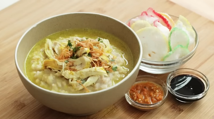 Catat Resep Olahan Bubur Ayam Oat Kuah Kuning Lezat Dan Bergizi