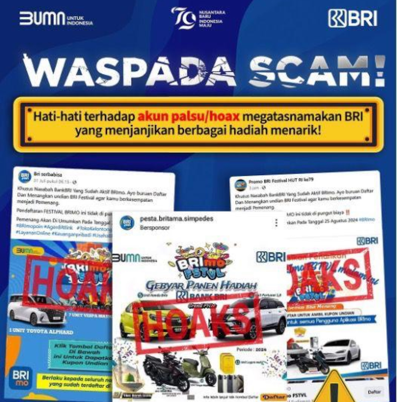 Waspada Penipuan, Ini Cara Bedakan BRImo FSTVL yang Asli dan Palsu! 