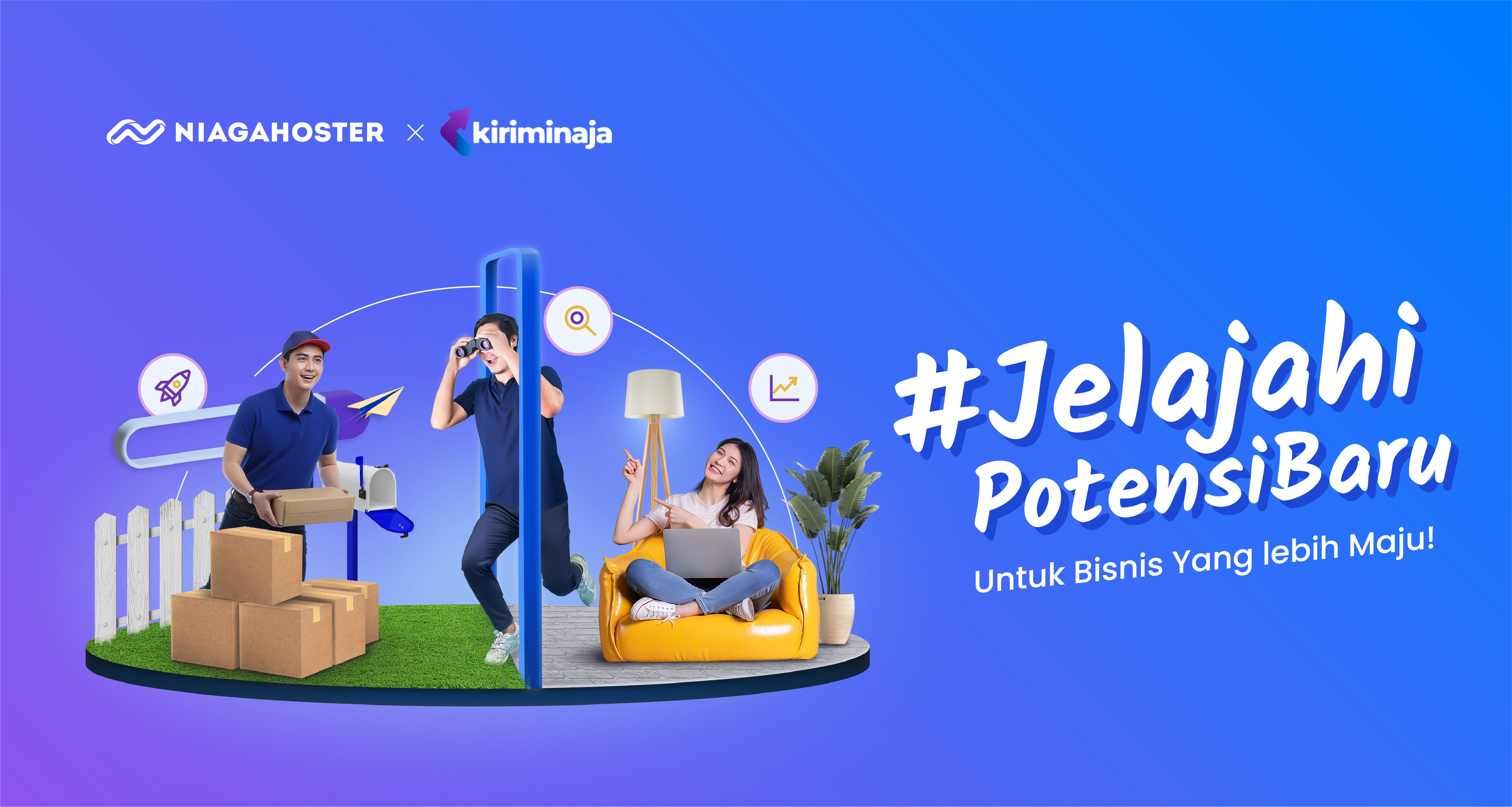 Kolaborasi Niagahoster dan KiriminAJa, Siap Kawal UMKM Jelajahi Potensi Digital Baru