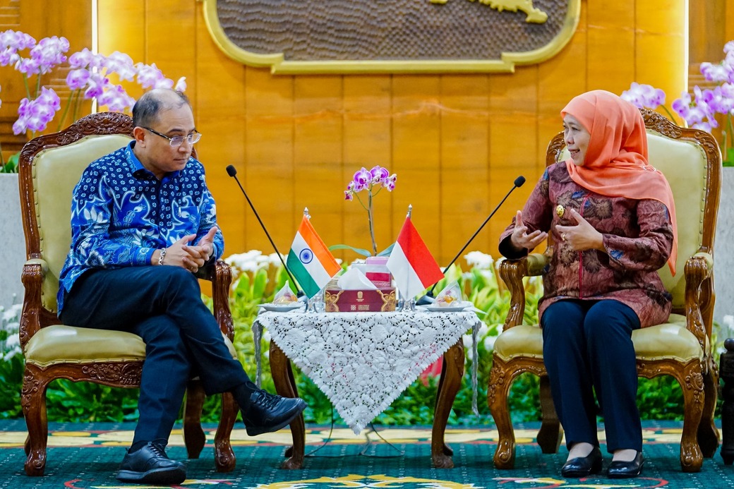 Dubes India Temui Gubernur Khofifah, Bahas Kerja Sama Pendidikan, Teknologi dan Pariwisata