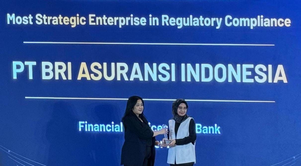 Berkat Tata Kelola Perusahaan Yang Baik, BRINS Raih Penghargaan Indonesia Regulatory Compliance Awards 2025