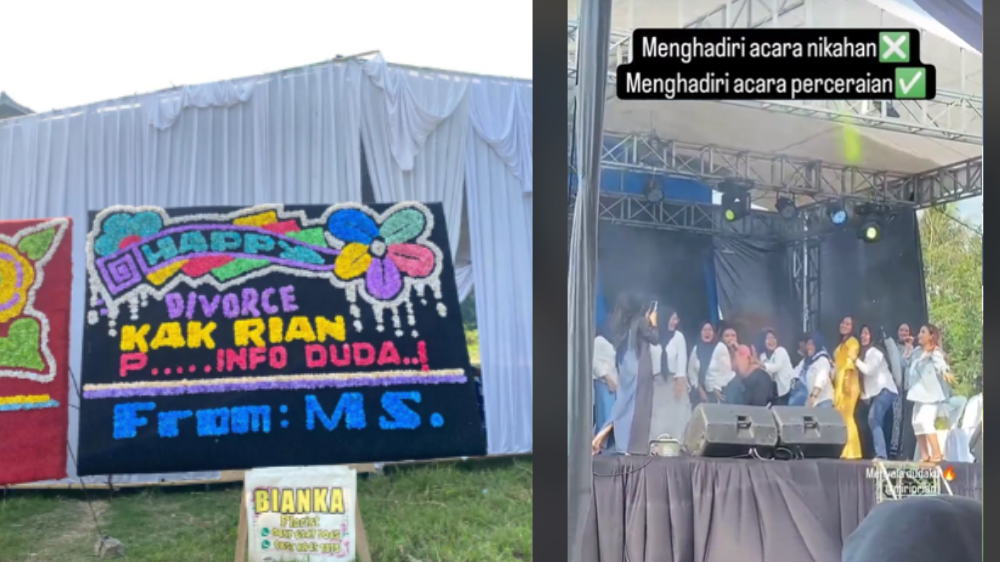Viral Pria di Lampung Rayakan Pesta Perceraian secara Mewah, Netizen: 'Semua Aku Dirayakan'