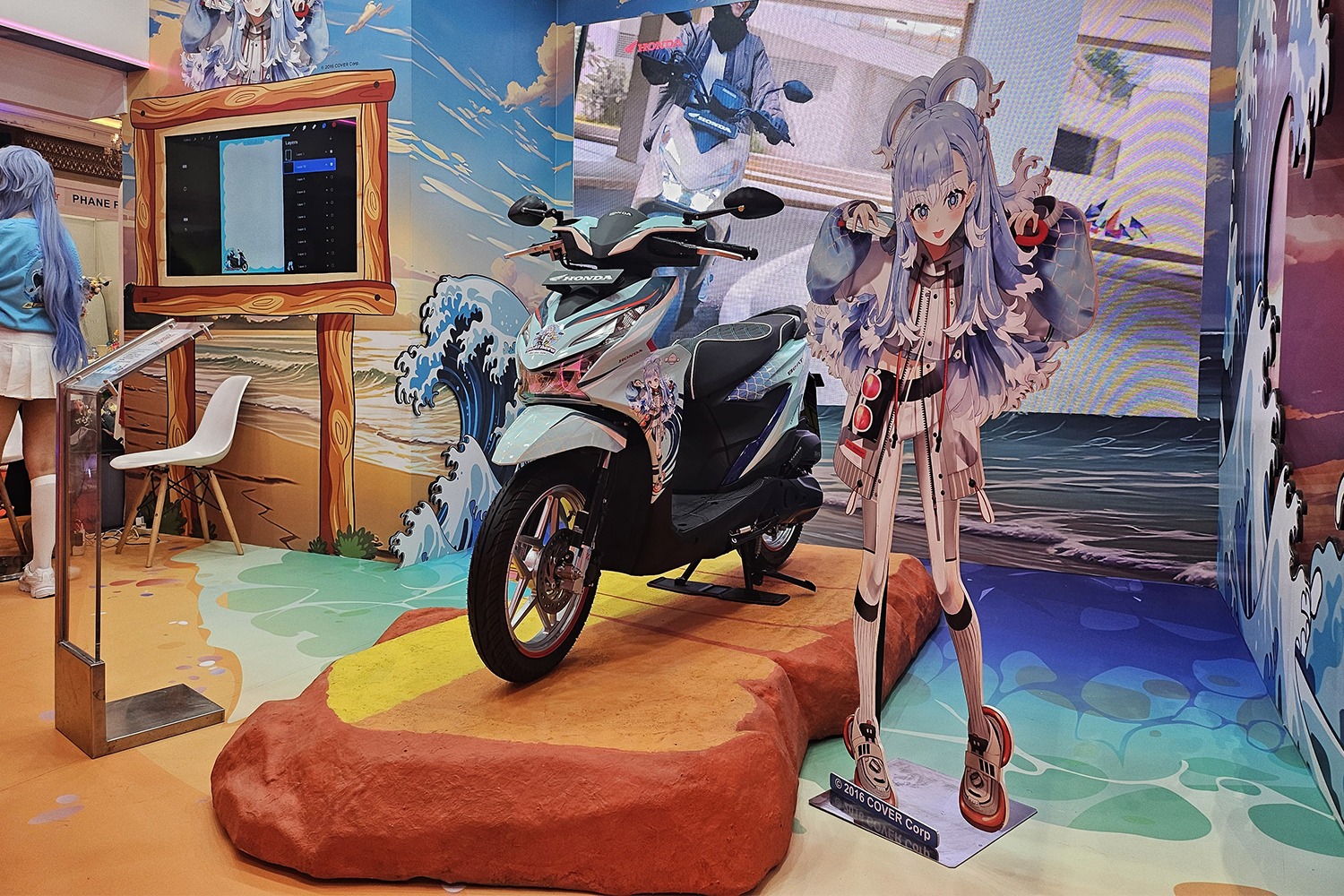 New Honda BeAT x Kobo Kaneru Mejeng di Indonesia Comic Con 2024