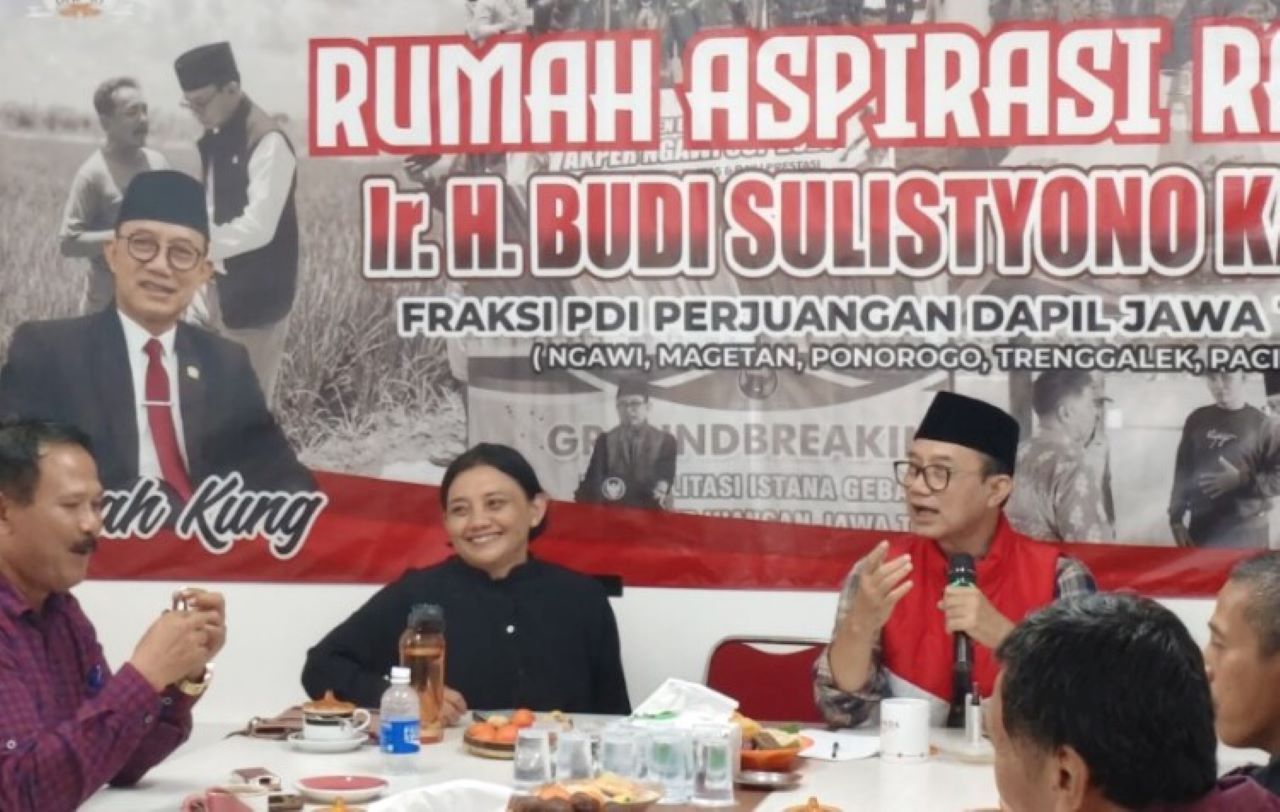 Temui Kanang di Rumah Aspirasi Rakyat, Pengurus DPC PDIP Magetan Bahas Soliditas Kader