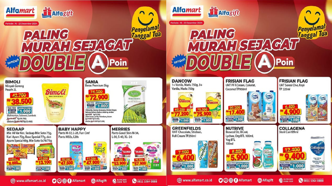 Promo Alfamart Terbaru Hari Ini 17 Desember 2024, Minyak Goreng Bimoli Cuma Rp38 Ribuan