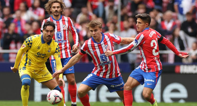 Atletico Madrid Vs Las Palmas 2-0,  Los Rojiblancos Pepet Real Madrid