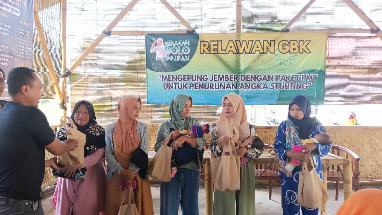 Relawan GBK Bantu Turunkan Stunting di Jember