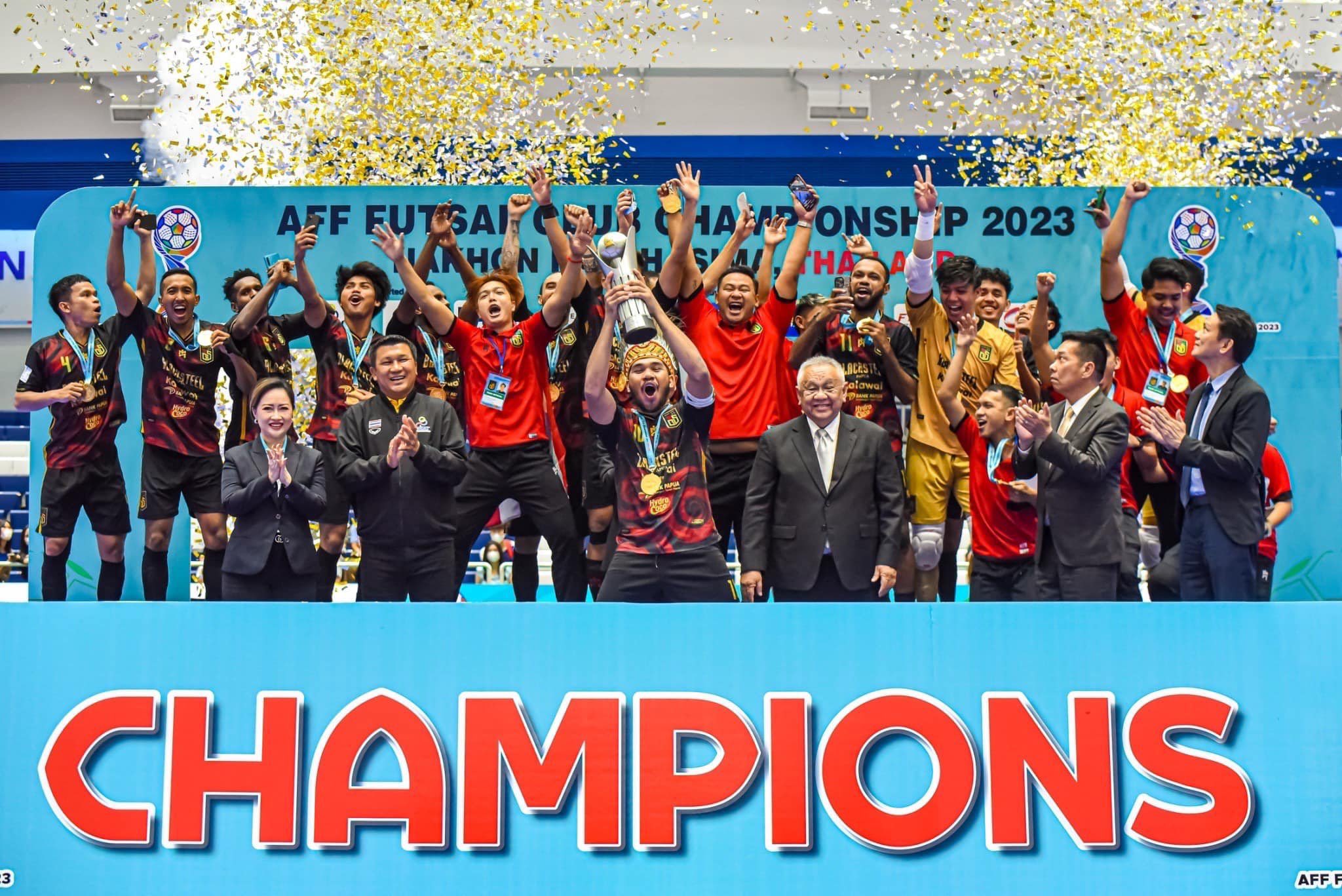 Mantap! Juara AFF Futsal Club 2023, Black Steel Papua, Jawaranya Futsal Asia Tenggara