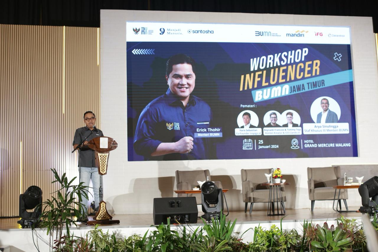 Kuatkan Citra BUMN, Erick Thohir Gandeng Influencer Dalam Pelatihan Media dan Storytelling