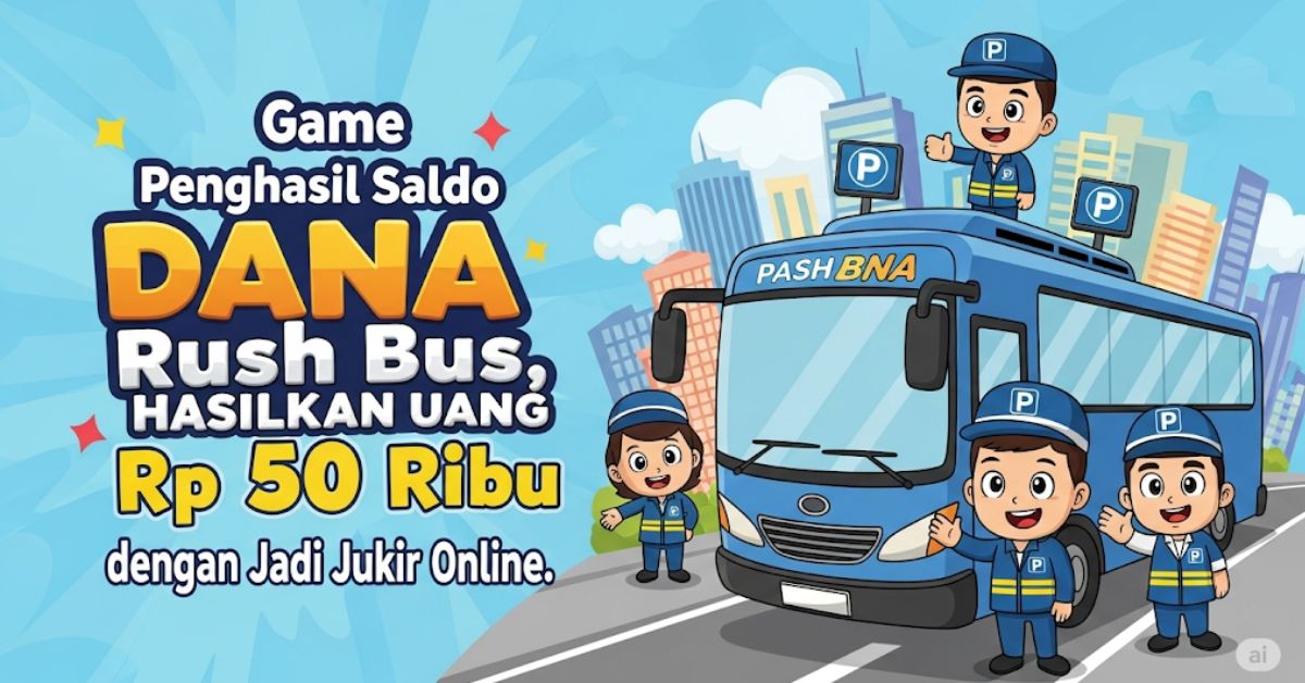 Game Penghasil Saldo DANA Rush Bus, Hasilkan Uang Rp 50 Ribu dengan Jadi Jukir Online
