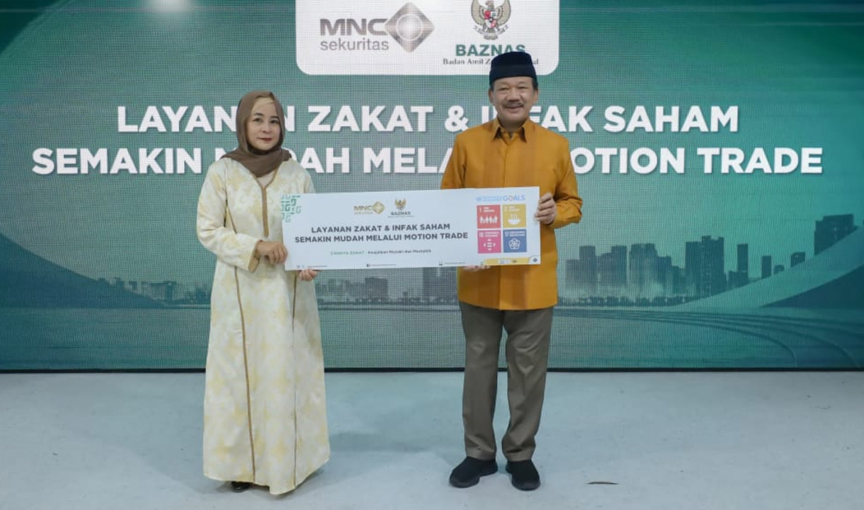 Baznas RI Bersama MNC Sekuritas Beri Kemudahan Layanan Zakat dan Infak Saham Melalui Aplikasi MotionTrade