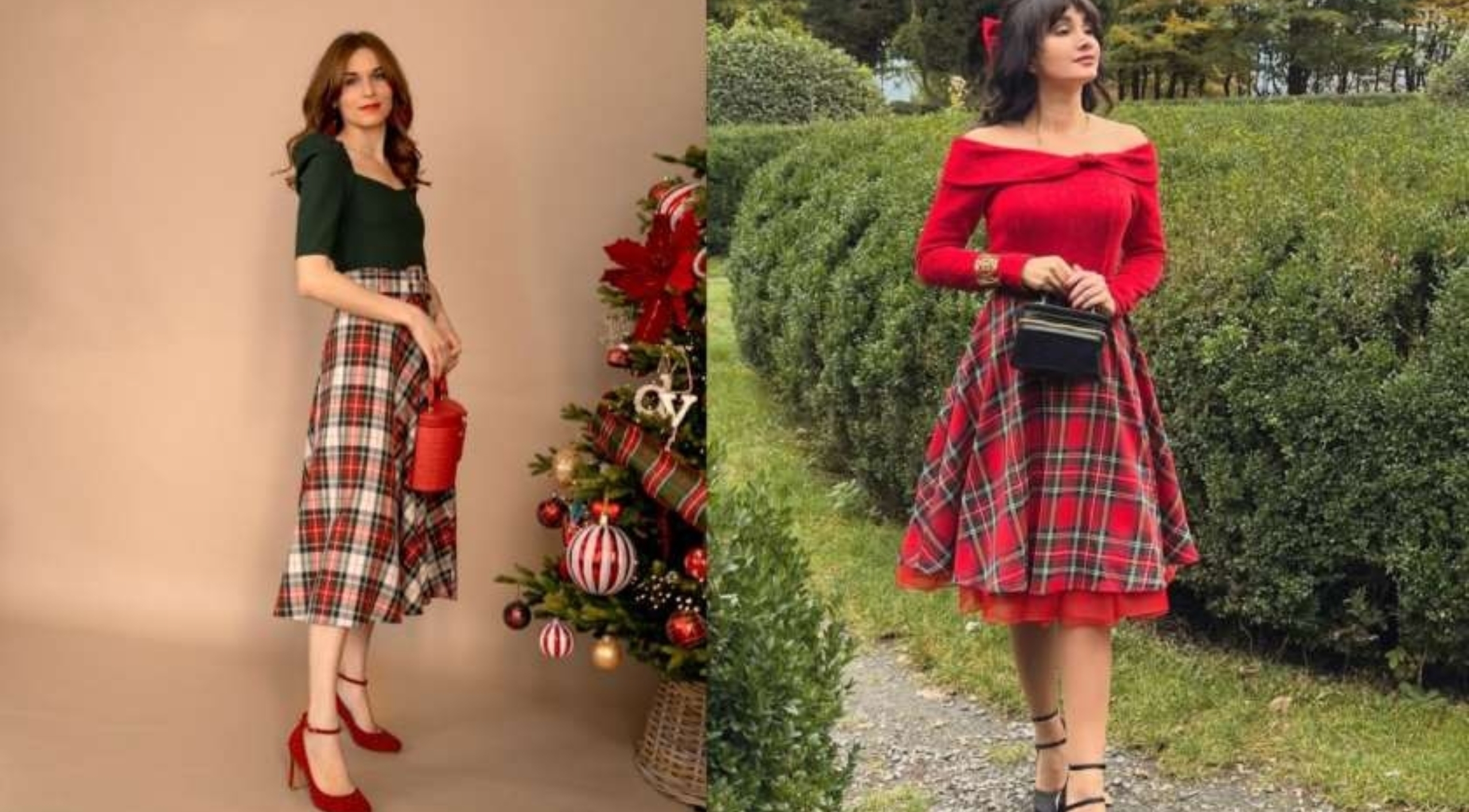 Tren Busana Natal 2025: Dominasi Tartan, Maroon Elegan, dan Sentuhan Glam