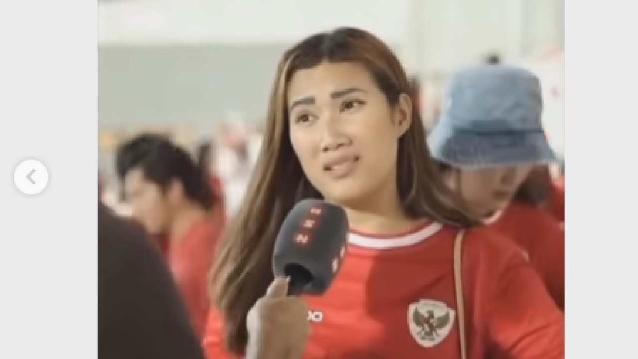 Wanita Suporter Timnas Indonesia Beri Respons Berkelas ke Media Bahrain: Kalian Nggak Berkelas!