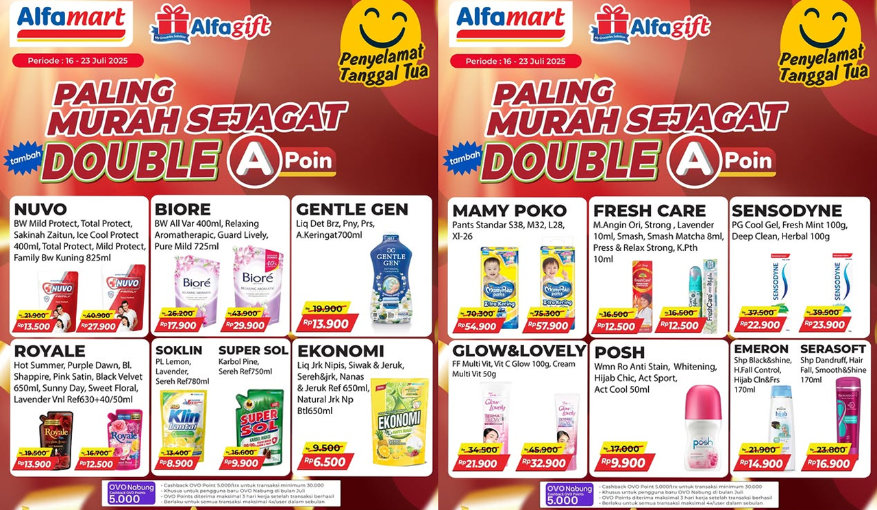 Promo Alfamart Terbaru Pekan Ini 21-27 Juli 2025, Sabun Ekonomi hanya Rp6 Ribuan!
