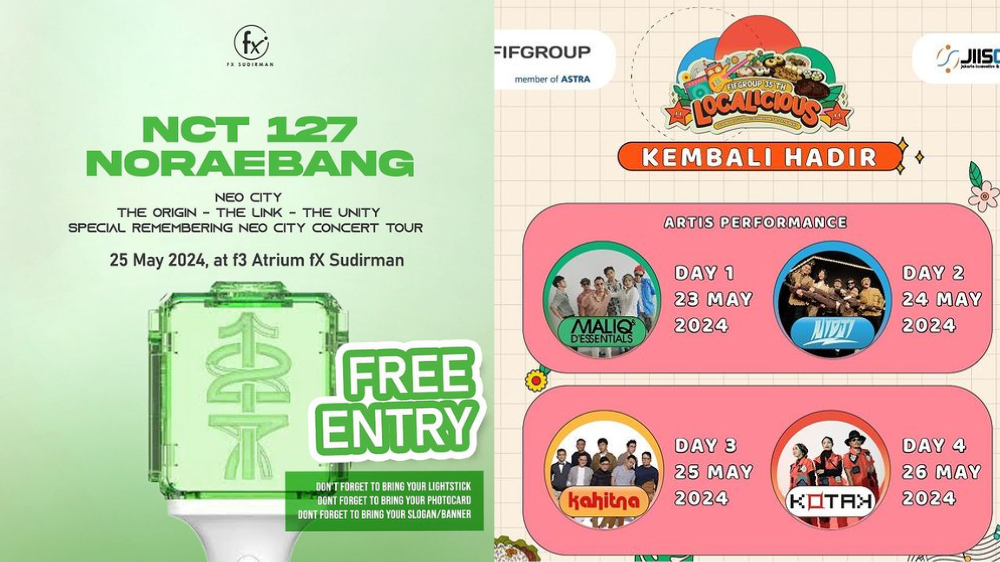 7 Rekomendasi Event Jakarta Hari Ini 25 Mei 2024, Konser Gratis Kahitna dan Noraebang NCT 127