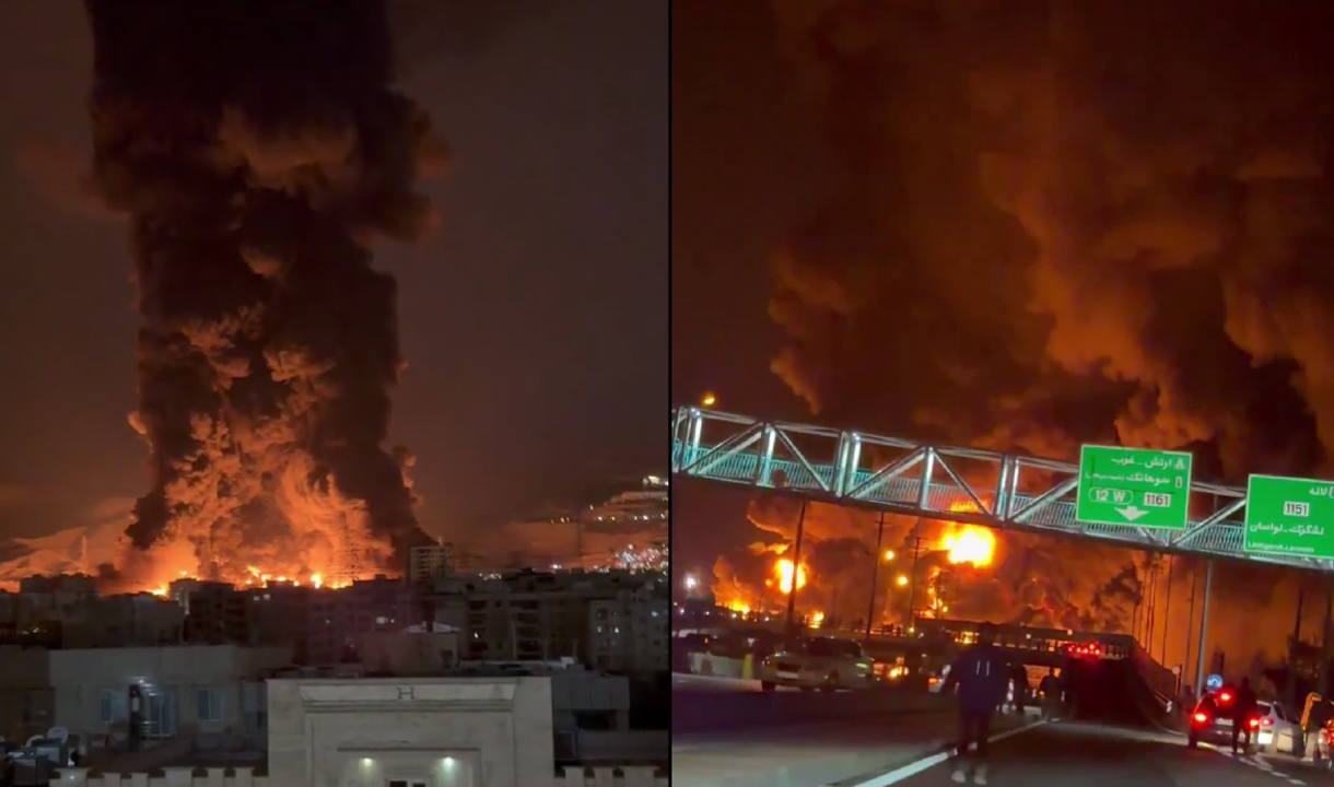 3 Depot Minyak Iran Diserang Israel, Api Besar Membumbung Tinggi