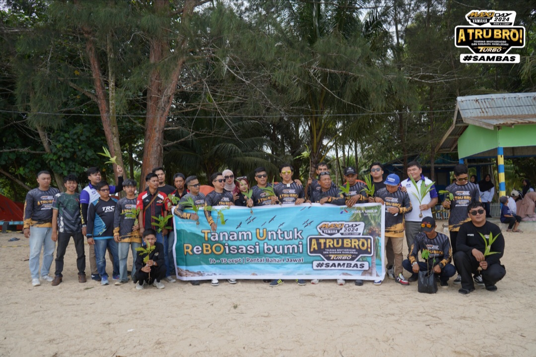 Ratusan Bikers Perkuat Persaudaraan di Maxi Yamaha Day Sambas