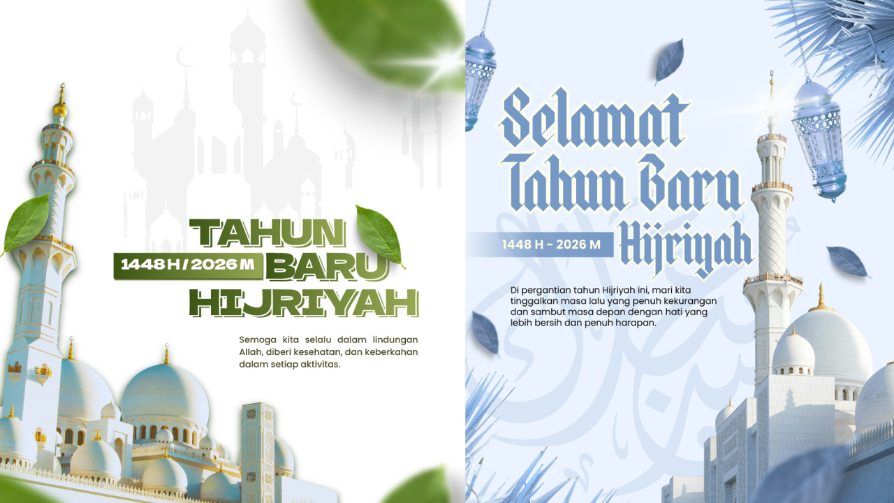 30 Kartu Ucapan Tahun Baru Islam 2026 Terbaru, Sambut 1 Muharram 1448 H Lewat Desain Estetik