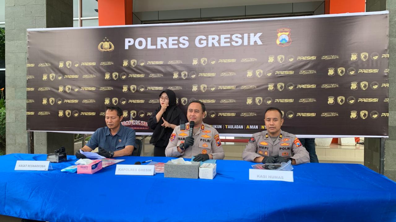 Residivis Narkoba Gresik Diringkus saat Meranjau Sabu
