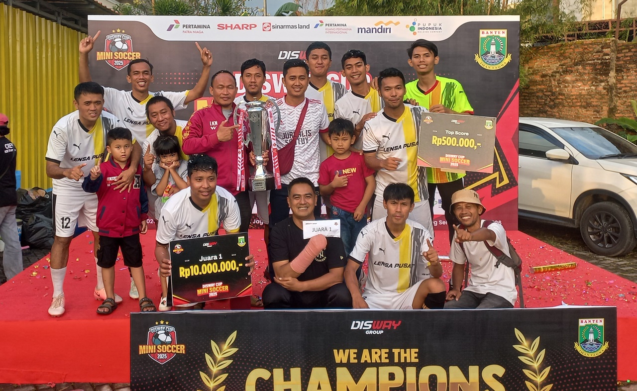 Selamat! Pokja Wartawan Jakarta Pusat Juara Disway Cup Mini Soccer 2025