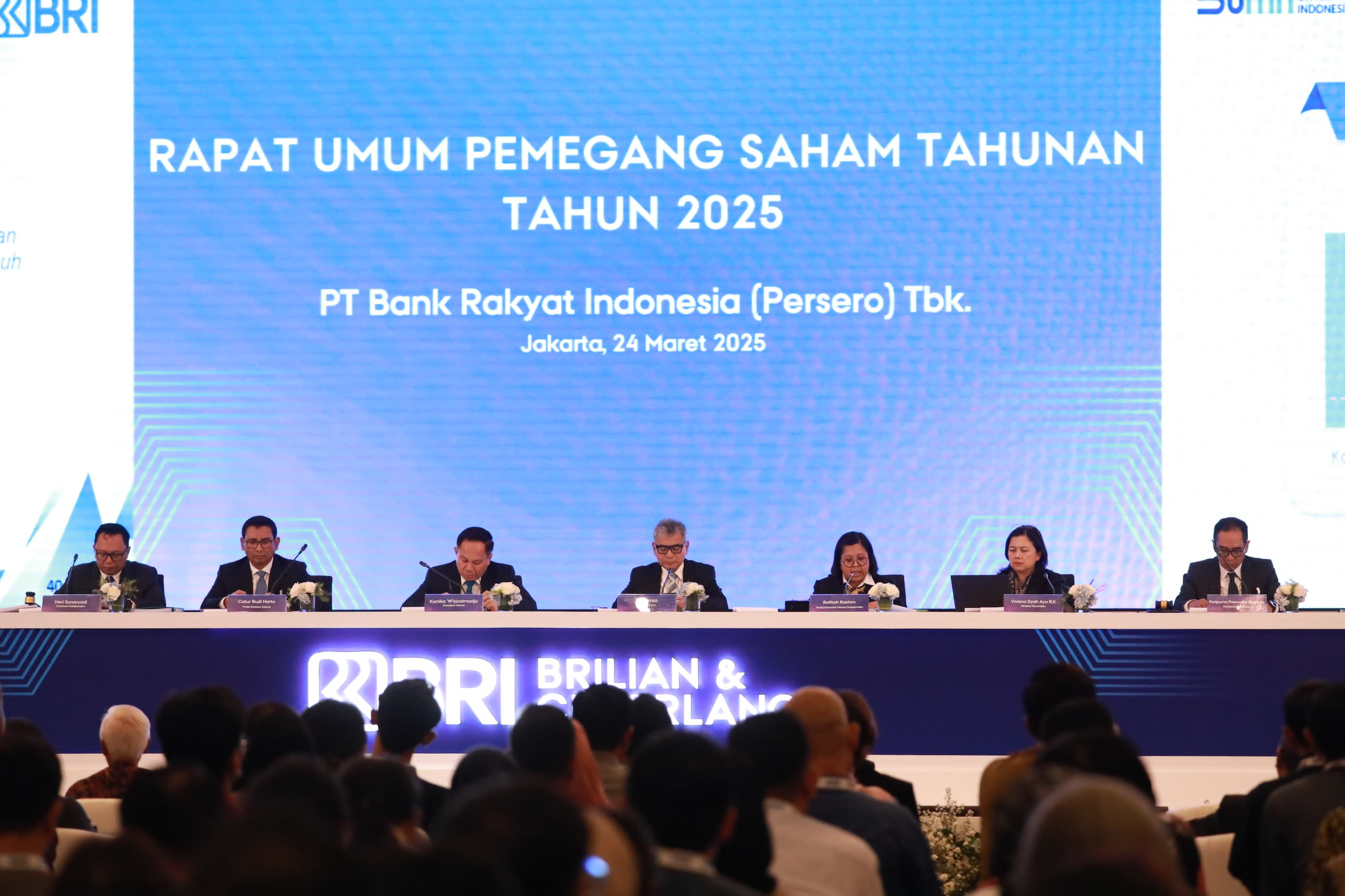 BRI Gelar RUPST 2025, Bagikan Dividen Rp 51,73 Triliun dan Siapkan Buyback Saham Rp 3 Triliun