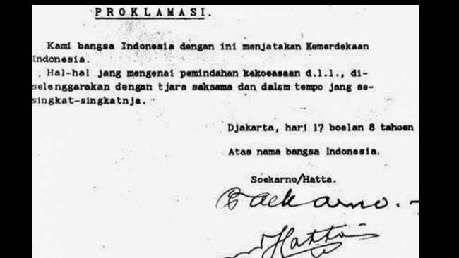 Isi Teks Proklamasi yang Diketik Sayuti Melik Seperti Apa? Ini Perbedaannya dengan Versi Asli Tulisan Tangan Soekarno 