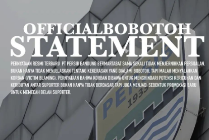 APPI Serukan Investigasi Insiden Persib, Mengapa Bobotoh Ngamuk?