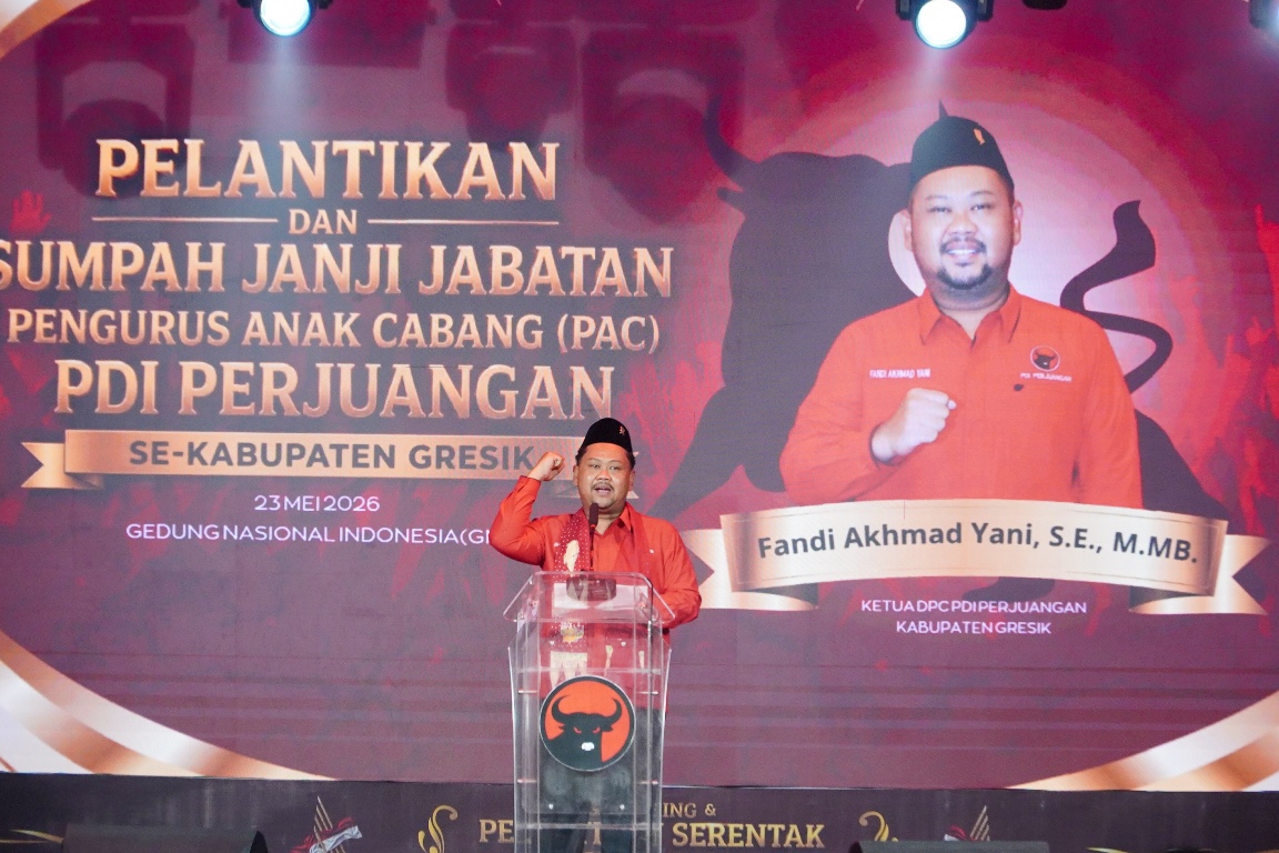 PDIP Gresik Perkuat Basis Pemilih Muda Lewat Pelantikan PAC Bernuansa Festival