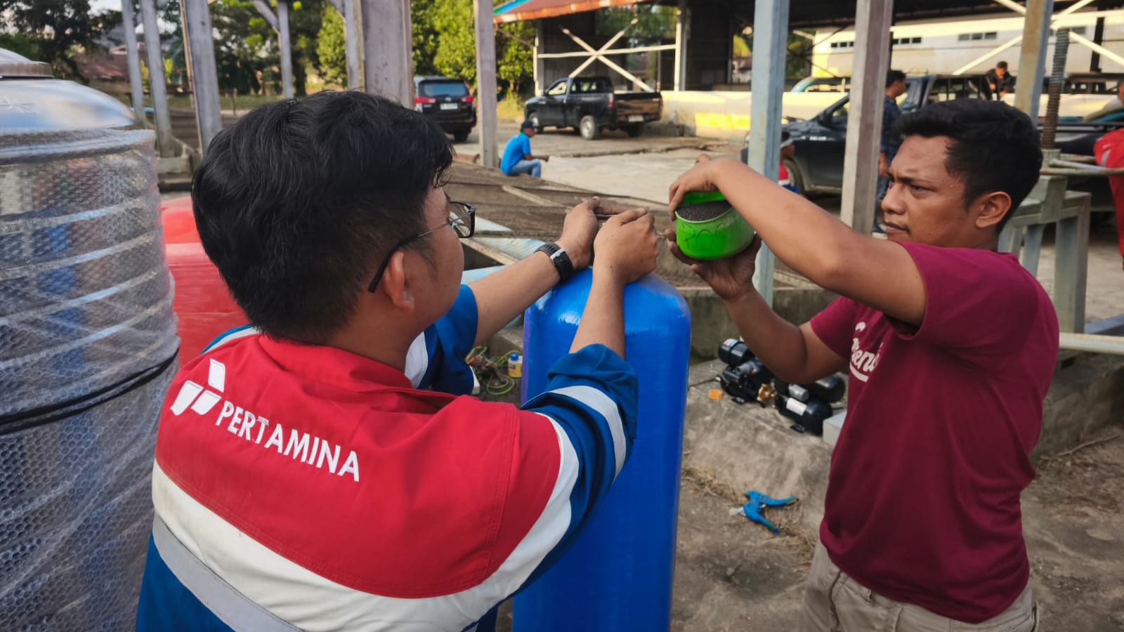 PGN Pasok Logistik Dapur Umum dan Instalasi Darurat Air Bersih untuk Korban Bencana Sumatera